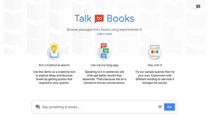 Talk to Books (Google)